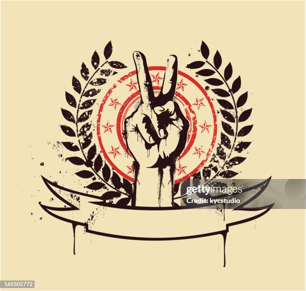 victory emblem - senior party stock illustrations