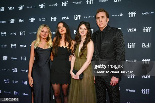 Lily Bird, Dylan Gelula, Jessica Clement and Nicolas Cage at the "Dream Scenario" screening at the 48th Annual Toronto International Film Festival...