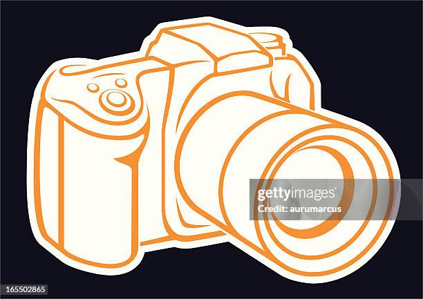 camera - camara reflex stock illustrations