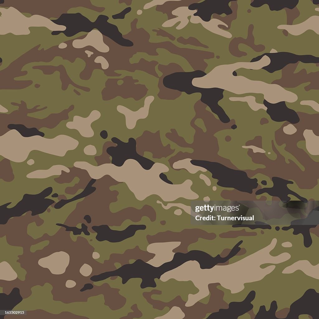 Camouflage Vector - Seamless Tile (US Multi)