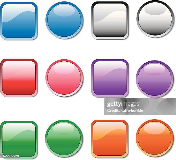 colorful buttons - magic marker circle stock illustrations