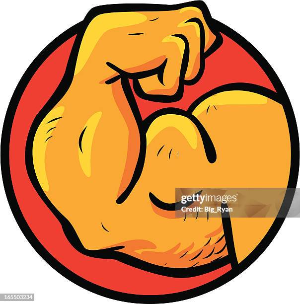 muscle - flexing arm stock illustrations