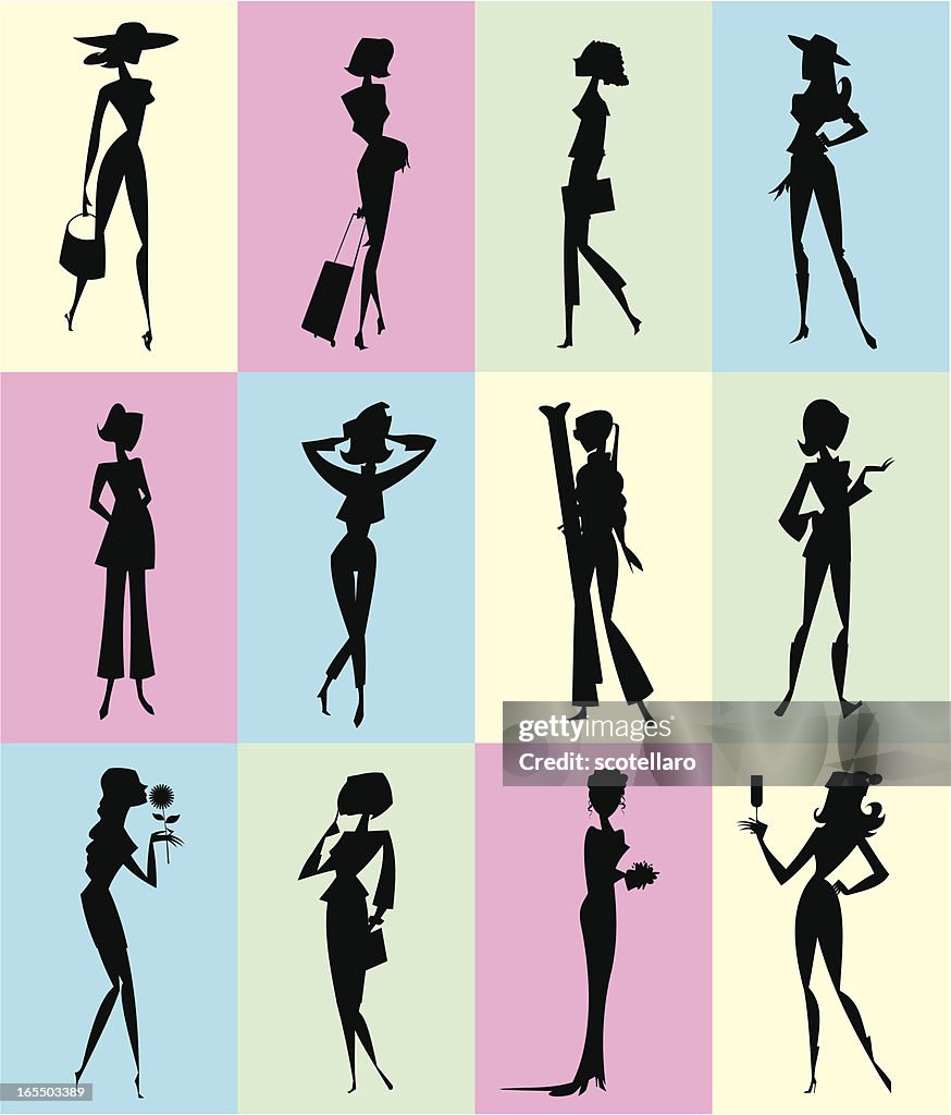 Female silhouettes