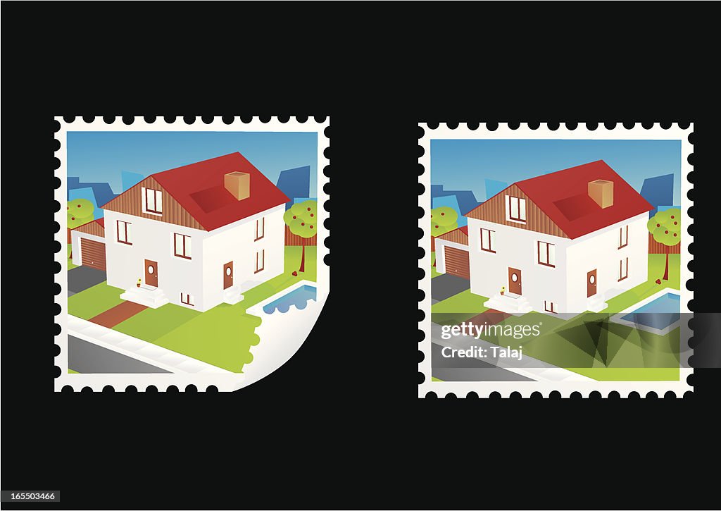 Module Home Stamp House Stamp High-Res Vector Graphic - Getty Images