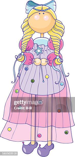 make a wish! - tulle bow stock illustrations