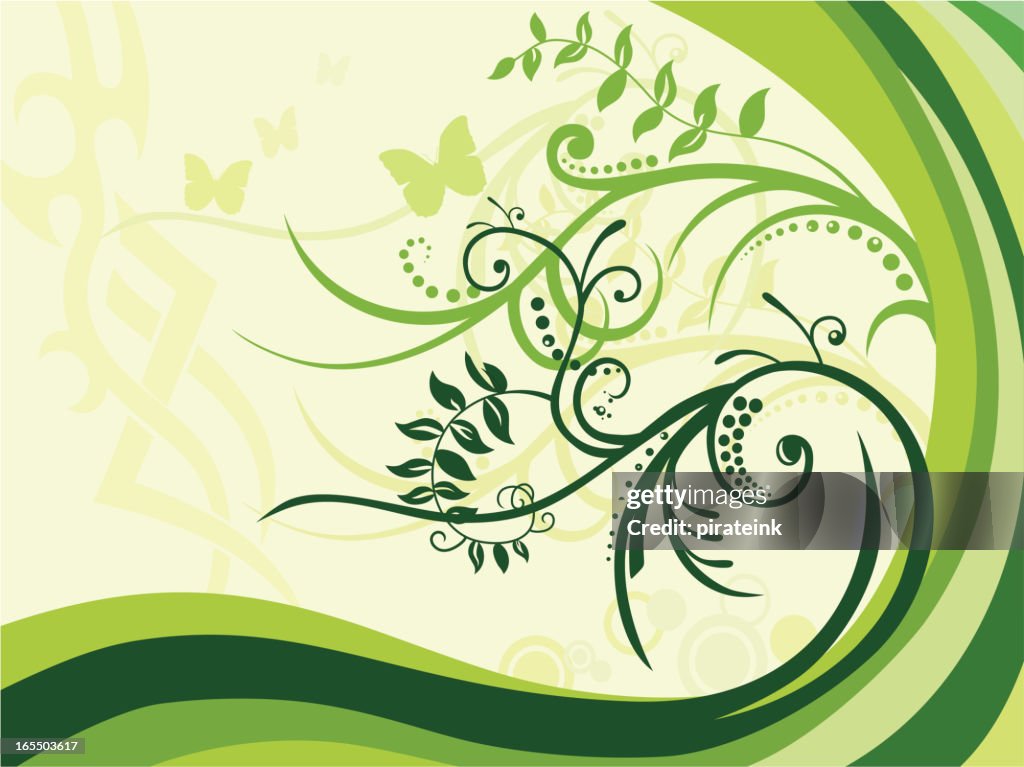 Spring Swirl Floral Swirls In Spring High-Res Vector Graphic - Getty Images