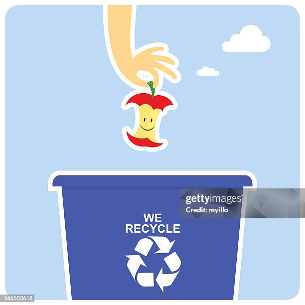 happy apple - tupperware stock illustrations