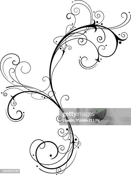 fine filigree - intersecting circles stock illustrations