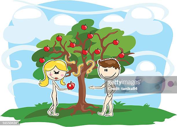 23 foto's en beelden met Adam And Eve Cartoon - Getty Images