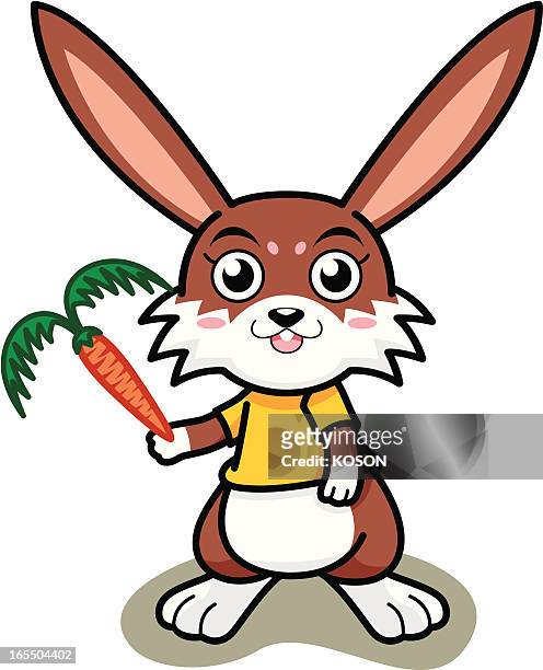 176 Rabbit Carrot Cartoon High Res Illustrations - Getty Images
