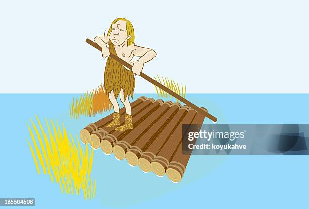 ilustrações de stock, clip art, desenhos animados e ícones de homem das cavernas série - homo neanderthalensis