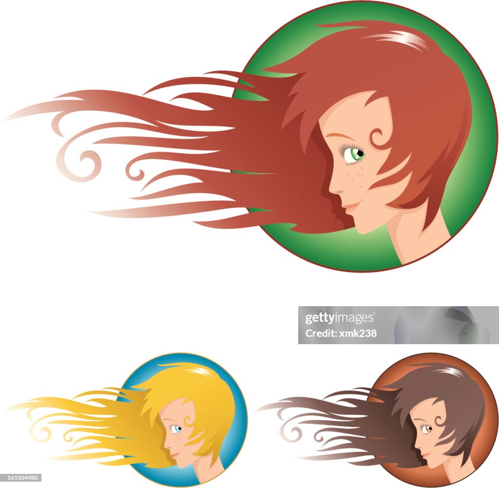 Girl in the wind