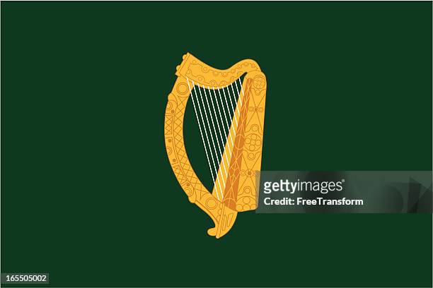 stockillustraties, clipart, cartoons en iconen met leinster flag - republiek ierland