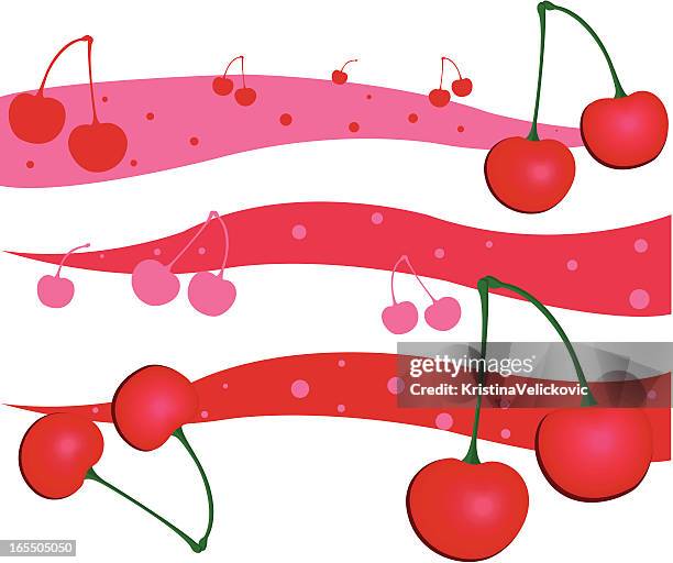 cherry - soap bubble background stock illustrations