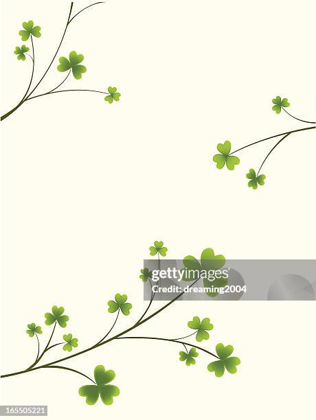 lucky spring - clover stock illustrations