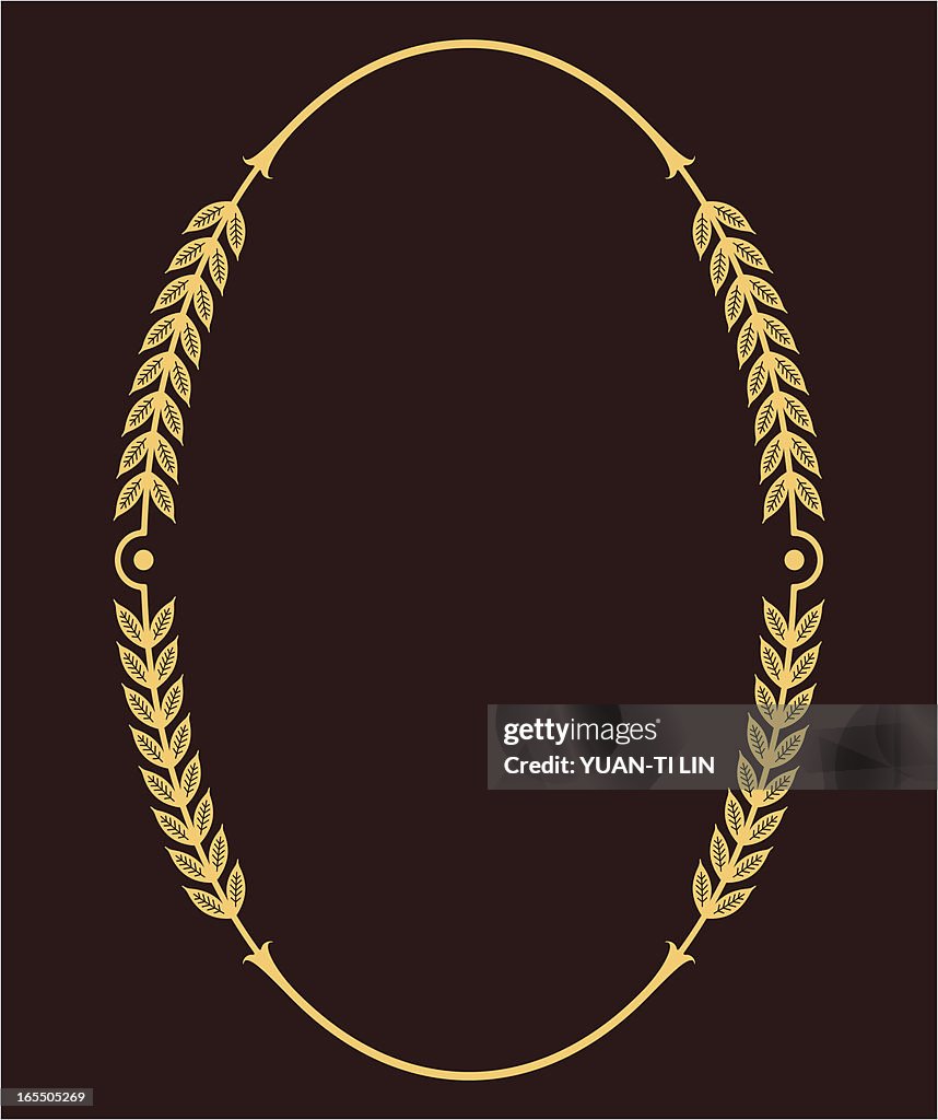Oval Flourish Frame