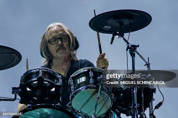 Garbage Drummer US musician Butch Vig, of US rock band Garbage, performs during The ...