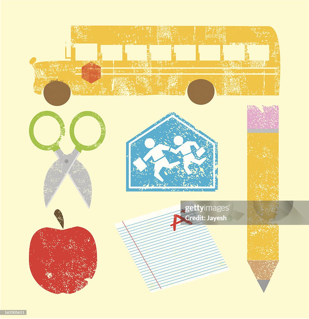 Selo Escola ícones