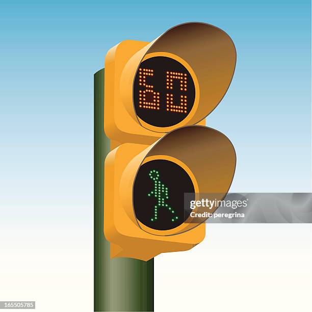 traffic light for pedestrians - walk - pedestrian area stock illustrations