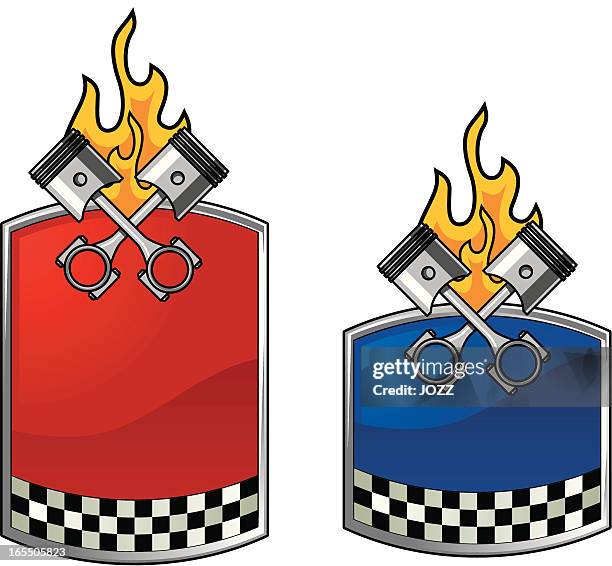 piston frame - engine piston vector stock illustrations
