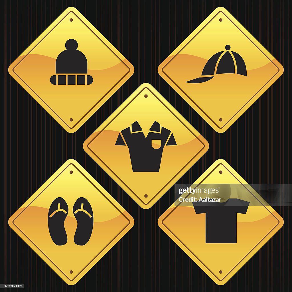 Jr Clothes Sign Yellow Signs Clothes High-Res Vector Graphic - Getty Images