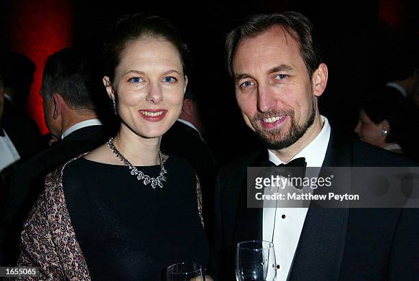 Prince Zeid and Princess Sarah of Jordan attend the American Museum of Natural History Museum Ball 2002 November 21, 2002 in New York City.
