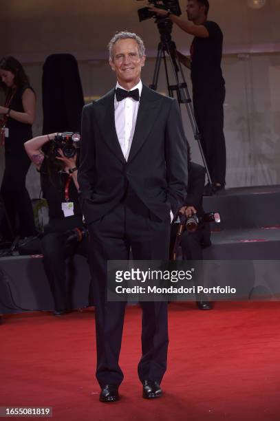 Italian entrepreneur Alessandro Benetton at the 80 Venice International Film Festival 2023. Red carpet Finally Dawn. Venice , September 1st, 2023