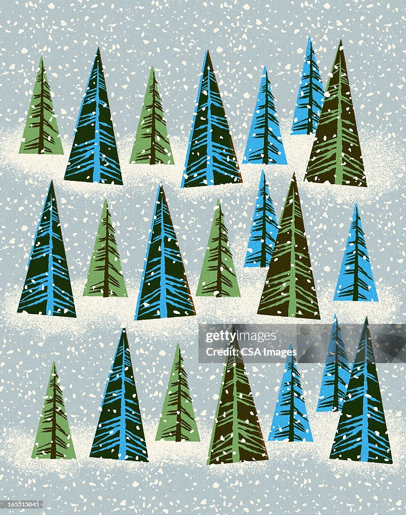 December Tree Graphics Christmas Trees High-Res Vector Graphic - Getty Images