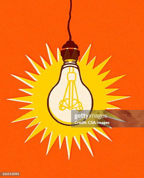 bright lightbulb - exploding lightbulb stock illustrations