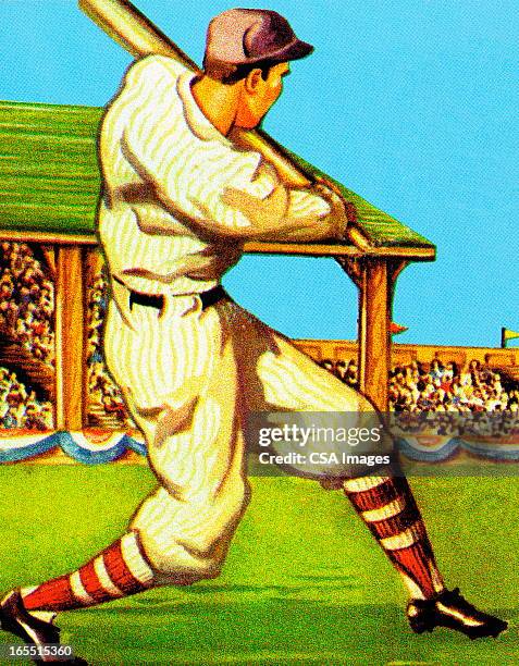 baseball player - fans at baseball game stock illustrations