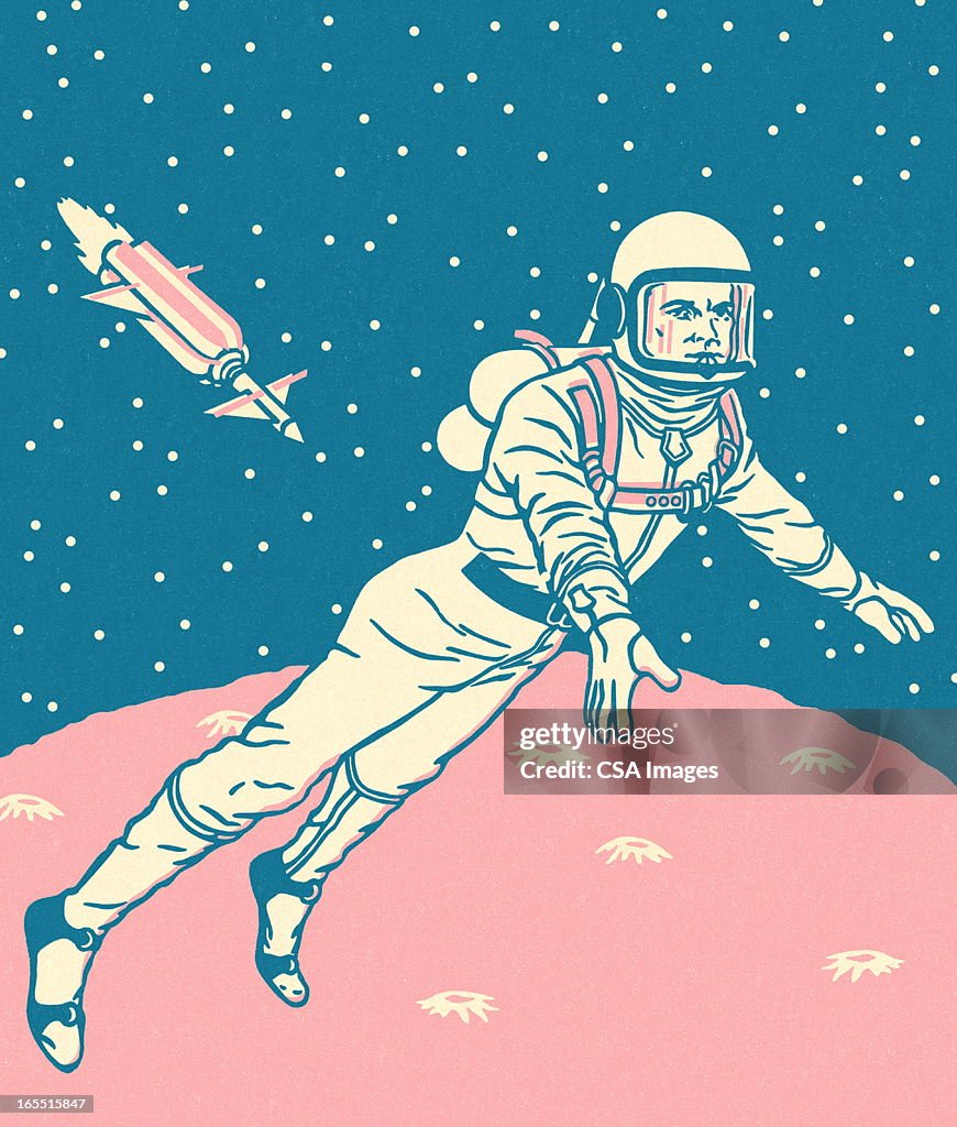 Astronaut in Outer Space