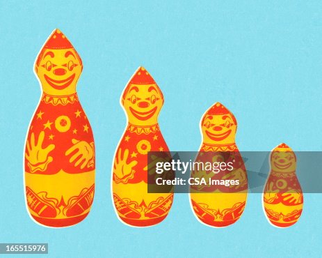Clown Nesting Dolls Clown Nesting Dolls