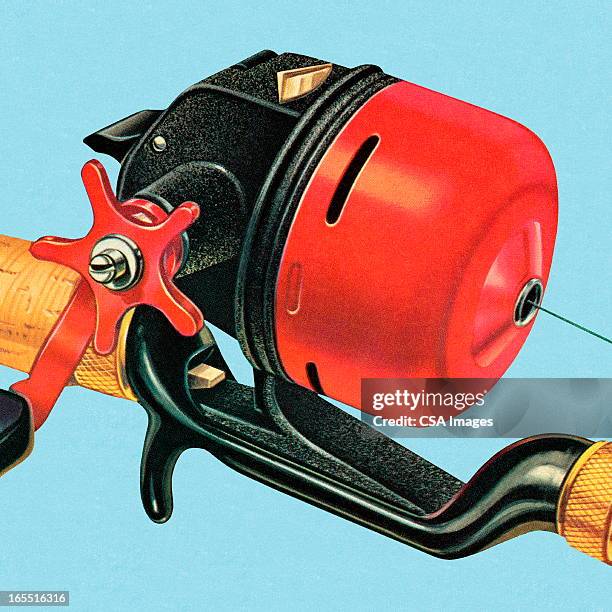 32 Vintage Fishing Reels High Res Illustrations - Getty Images