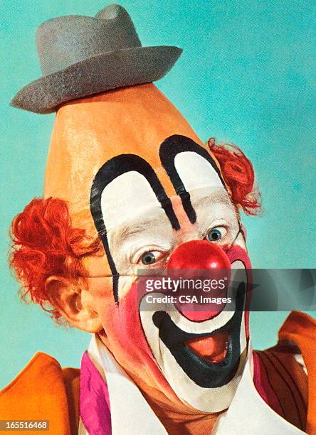 happy clown - clown stock illustrations