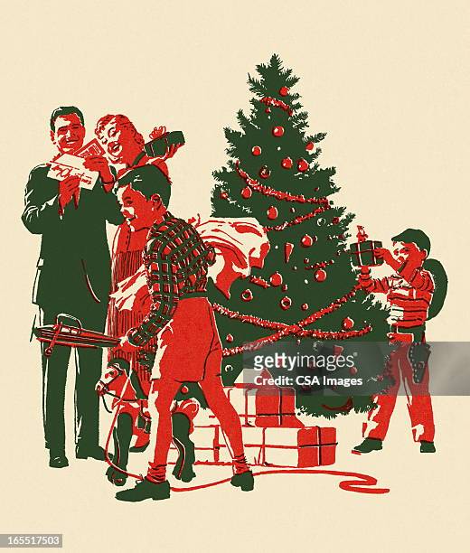  Ilustraciones de Familia Navidad - Getty Images