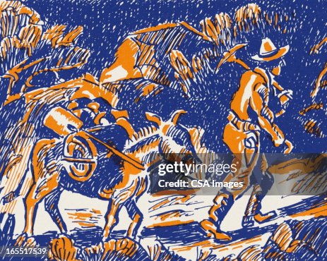 Miner Pulling a Donkey Miner Pulling a Donkey