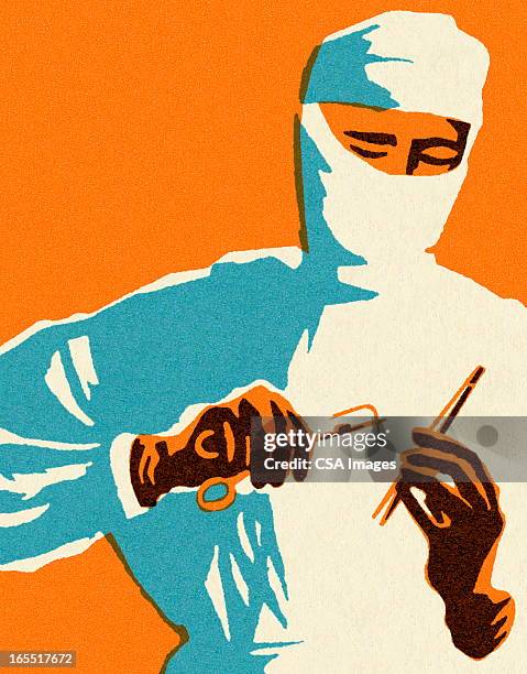 stockillustraties, clipart, cartoons en iconen met surgeon - surgeon