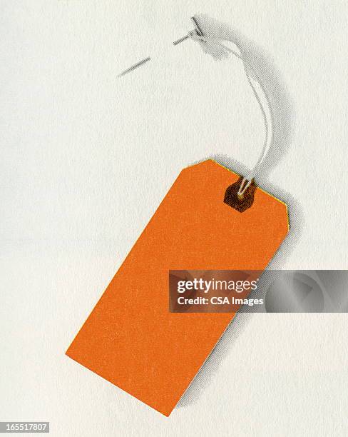 hanging tag - string stock illustrations