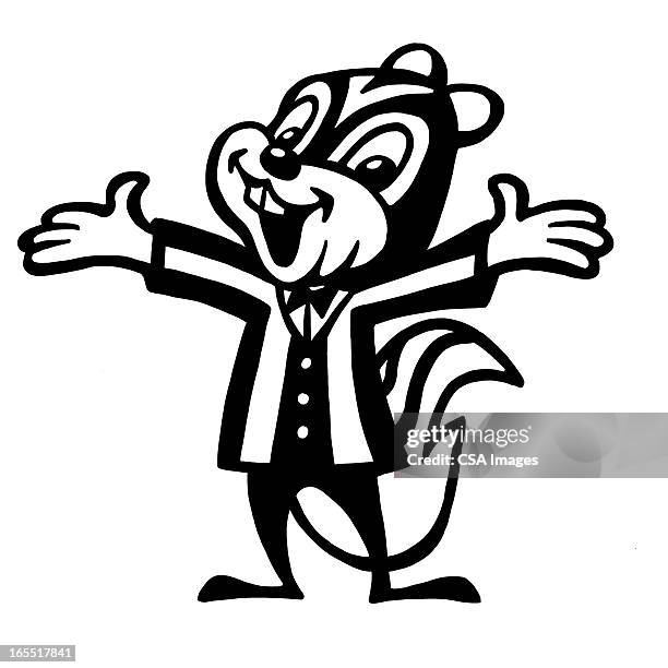 cheerful chipmunk - chipmunk stock illustrations
