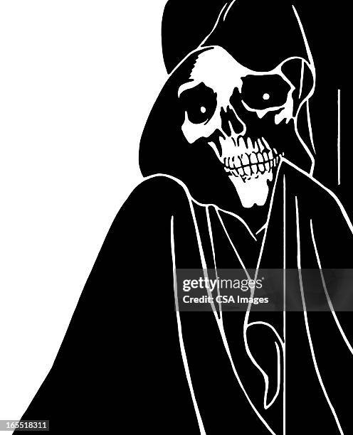 grim reaper - grim reaper stock illustrations