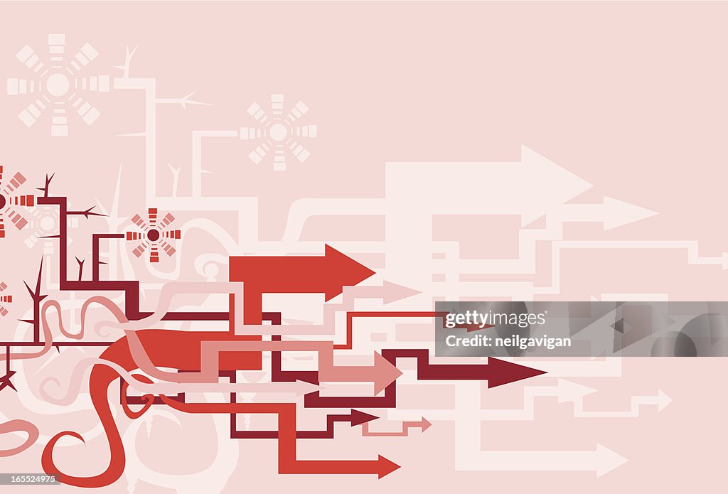 Pink Arrow Garden