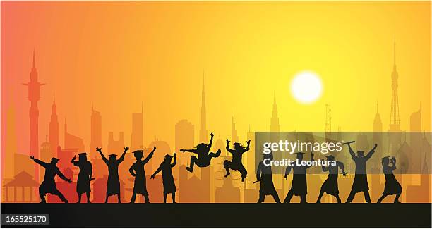 happy graduation - fun office stock illustrations