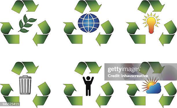 vector recycle series one - life sciences background stock illustrations