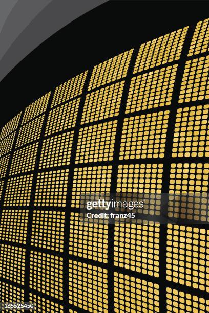 digital background - golden - multiple perspectives stock illustrations