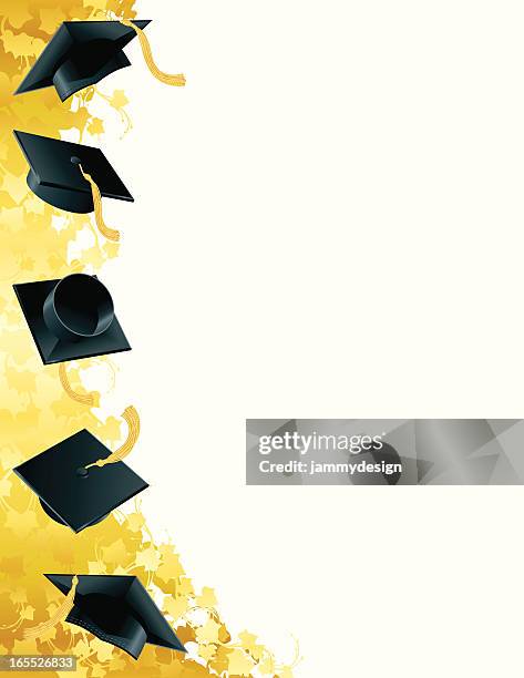 happy graduation! - graduation stock illustrations