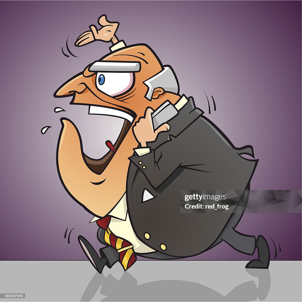 Angry Boss Ruler Angry Boss High-Res Vector Graphic - Getty Images