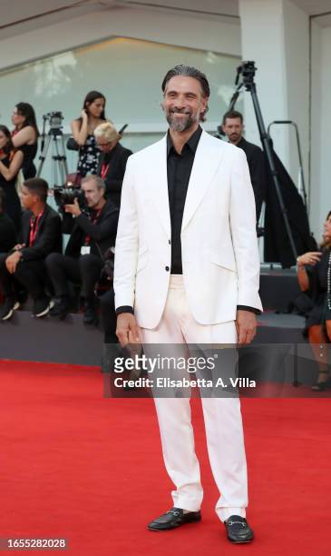 Luca Calvani attends a red carpet for the Kineo Prize Award 2023 at the 80th Venice International Film Festival on September 02, 2023 in Venice,...