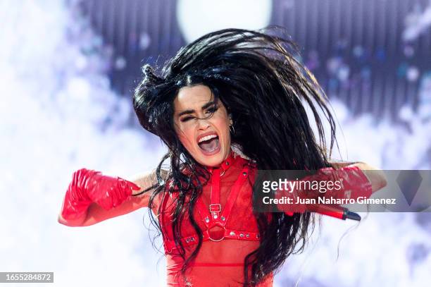 Lali Esposito performs on stage at La Caja Magica on September 02, 2023 in Madrid, Spain.