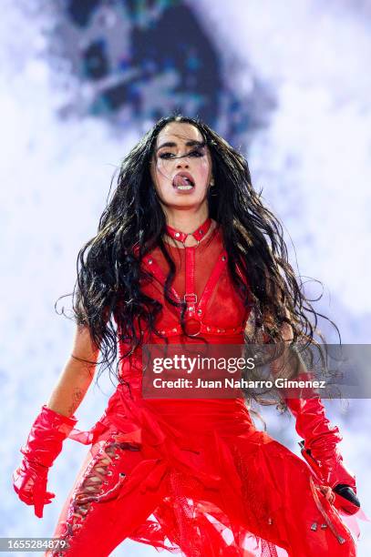 Lali Esposito performs on stage at La Caja Magica on September 02, 2023 in Madrid, Spain.