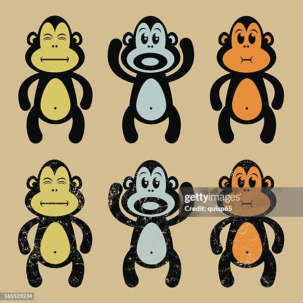 see hear speak no evil - see no evil stock illustrations